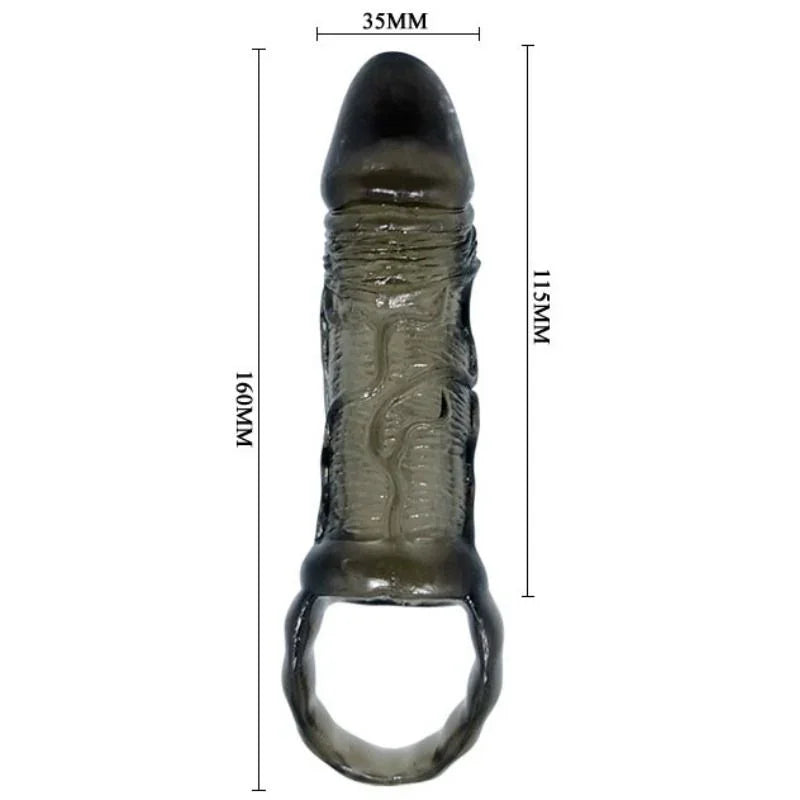 BAILE - FUNDA EXTENSORA PENE CON STRAP PARA TESTÍCULOS 11.5 CM - Nuvica