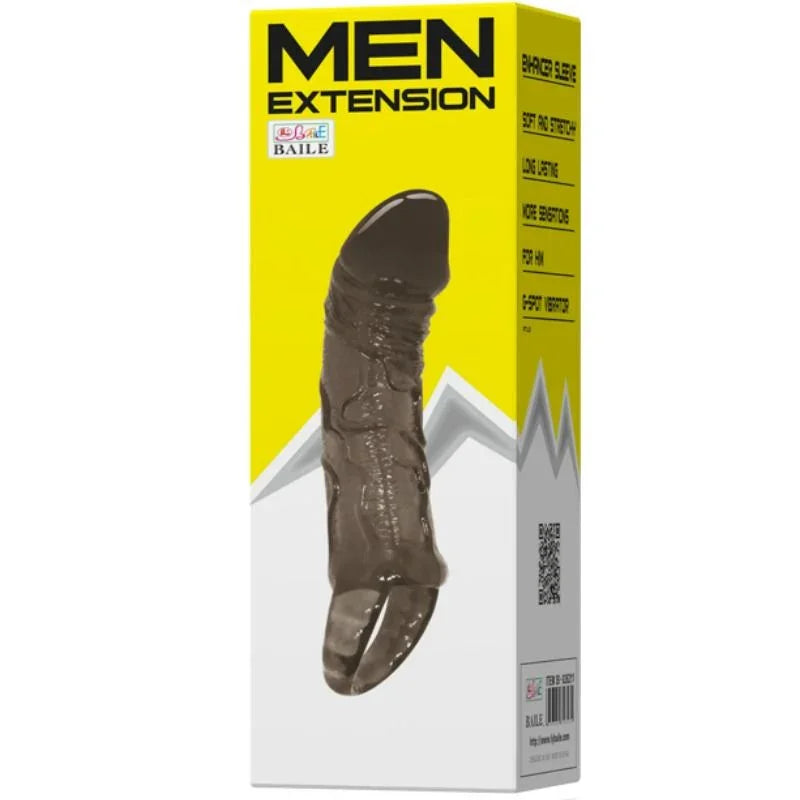 BAILE - FUNDA EXTENSORA PENE CON STRAP PARA TESTÍCULOS 11.5 CM - Nuvica