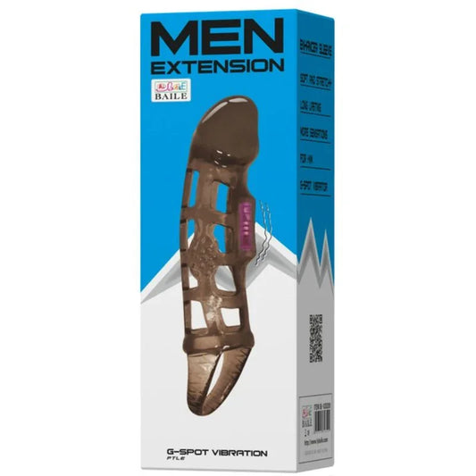 BAILE - FUNDA EXTENSORA PENE CON VIBRACIÓN Y STRAP 13.5 CM - Nuvica