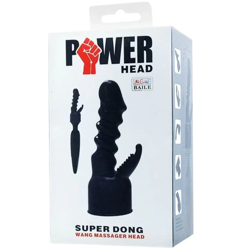 BAILE - POWER HEAD CABEZAL INTERCAMBIABLE PARA ESTIMULACION INTERNA Y CLITORIS - Nuvica
