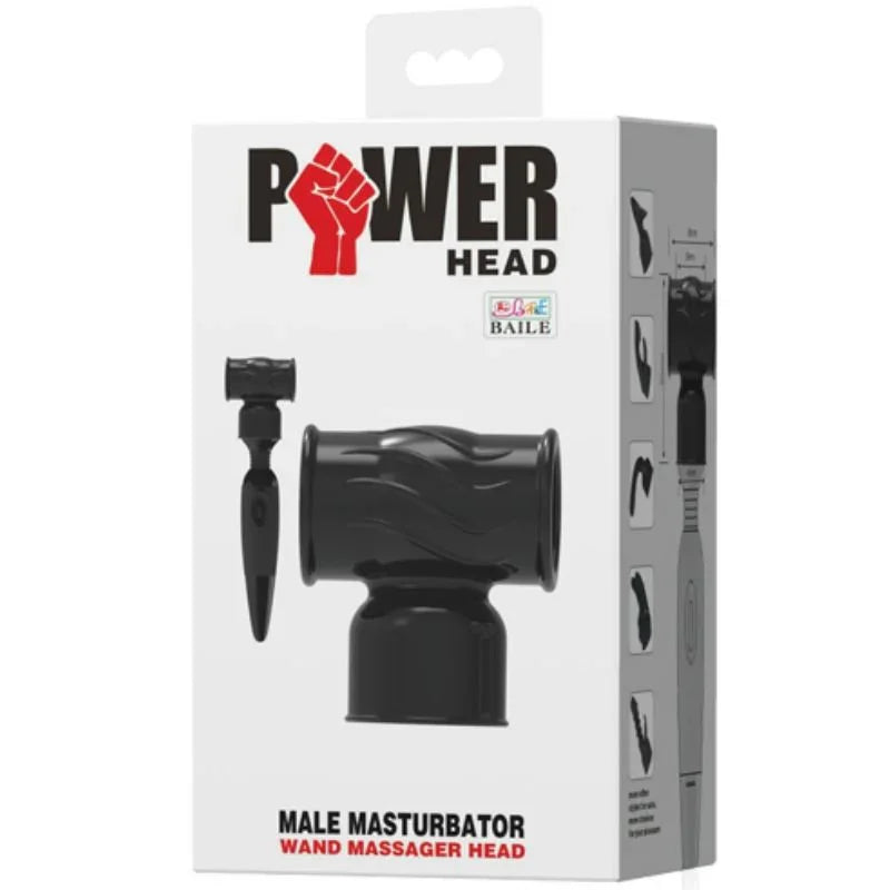 BAILE - POWER HEAD CABEZAL INTERCAMBIABLE PARA MASAJEADOR MASCULINO - Nuvica