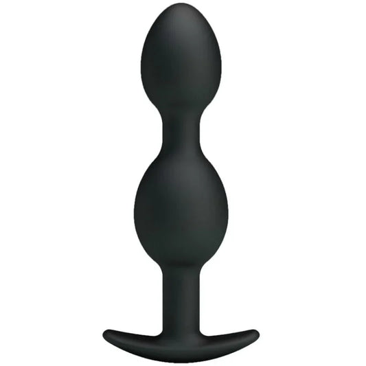 PRETTY LOVE - BOLAS ANALES SILICONA 12.5 CM NEGRO - Nuvica