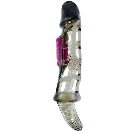 BAILE - FUNDA EXTENSORA PENE CON VIBRACIÓN Y STRAP 13.5 CM - Nuvica
