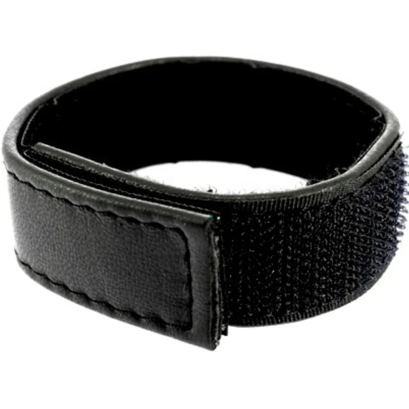 LEATHER BODY - CORREA CUERO AJUSTABLE CON VELCRO PARA PENE NEGRO - Nuvica