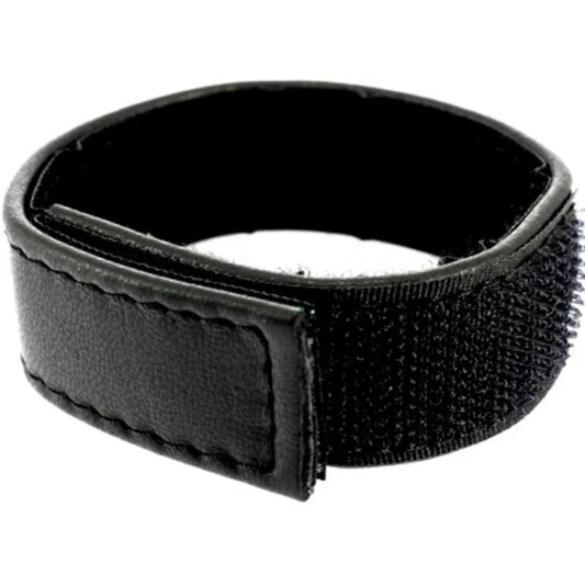 LEATHER BODY - CORREA CUERO AJUSTABLE CON VELCRO PARA PENE NEGRO - Nuvica