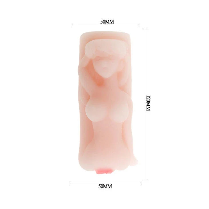 BAILE - MINI MASTURBADOR MASCULINO TORSO MUJER TEMPTATION PASSION - Nuvica