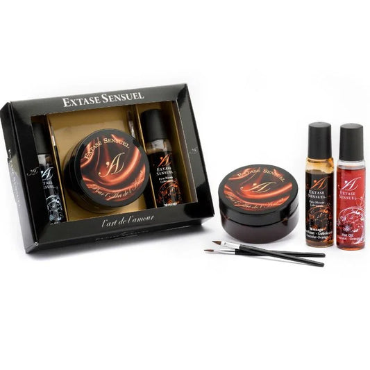 EXTASE SENSUAL - KIT COFRE CHOCOLATE AFRODISIACO - Nuvica