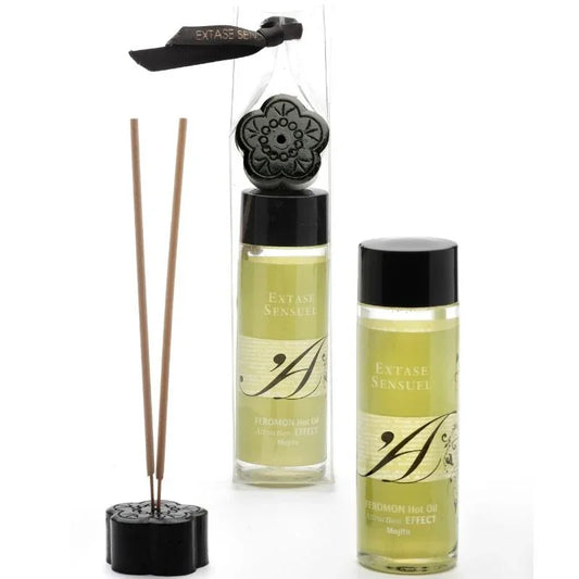 EXTASE SENSUAL - ACEITE MASAJE EFECTO CALOR CON FEROMONAS MOJITO 100 ML - Nuvica