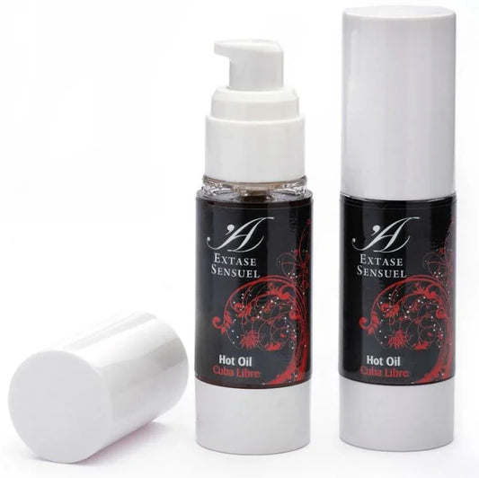 EXTASE SENSUAL - ACEITE ESTIMULANTE CALOR CUBA LIBRE 30 ML - Nuvica