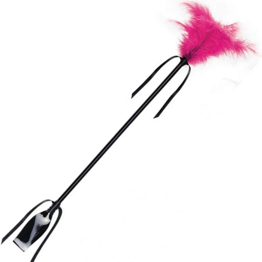 SECRETPLAY - FUSTA & PLUMA NEGRO Y FUCSIA - Nuvica