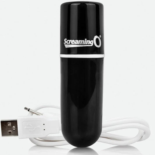 SCREAMING O - BALA VIBRADORA RECARGABLE VOOOM NEGRO - Nuvica