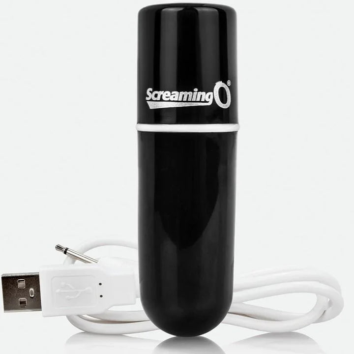 SCREAMING O - BALA VIBRADORA RECARGABLE VOOOM NEGRO - Nuvica