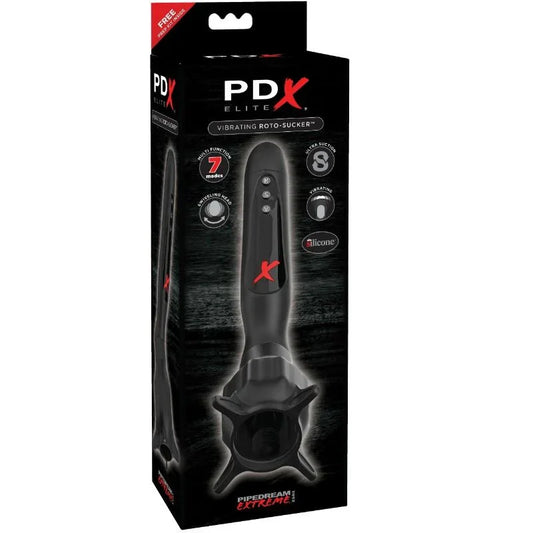 PDX ELITE - ESTIMULADOR CON VIBRACIÓN Y ONDAS ESTIMULADORAS ROTO-SUCKER - Nuvica