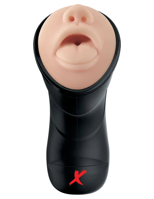 PDX ELITE - STROKER REALÍSTICO GARGANTA PROFUNDA CON VIBRACIÓN - Nuvica