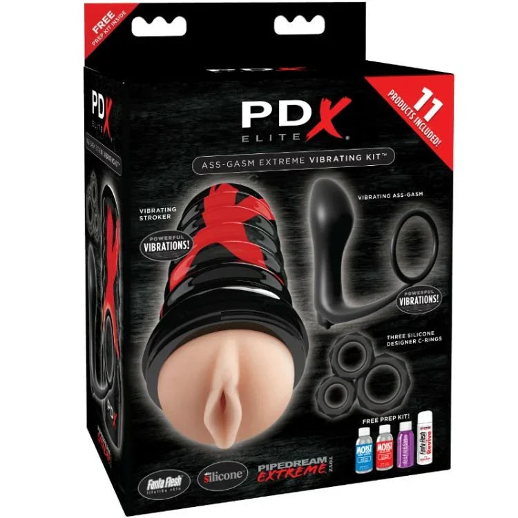 PDX ELITE - KIT ASS-GASM EXPLOSION DISEÑO VAGINA - Nuvica