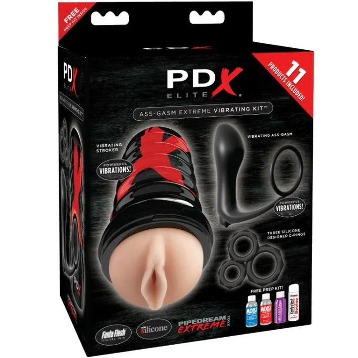 PDX ELITE - KIT ASS-GASM EXPLOSION DISEÑO VAGINA - Nuvica