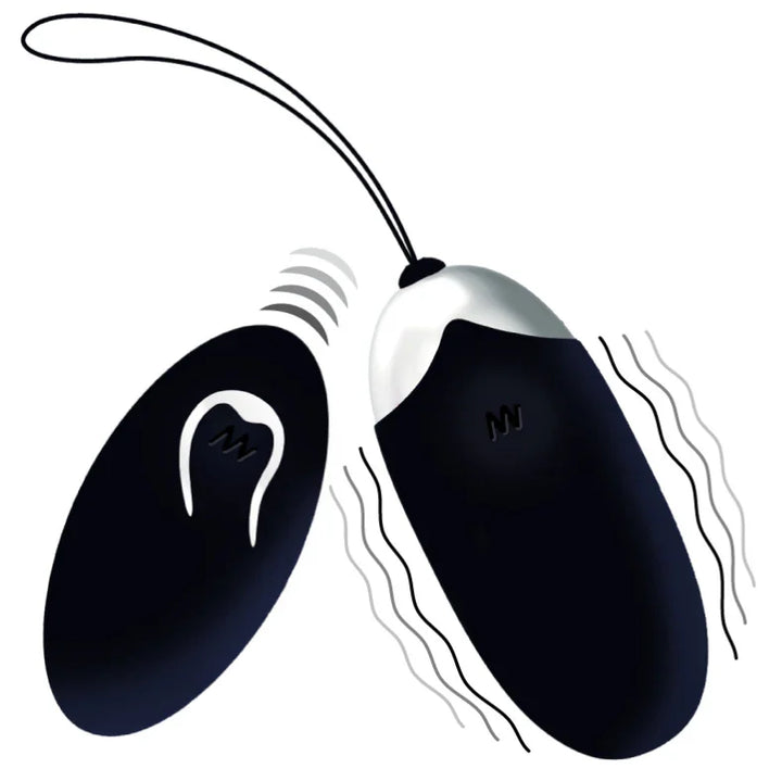 INTENSE - FLIPPY II HUEVO RECARGABLE REMOTO NEGRO - Nuvica