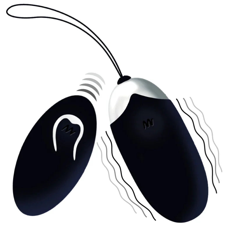 INTENSE - FLIPPY II HUEVO RECARGABLE REMOTO NEGRO - Nuvica