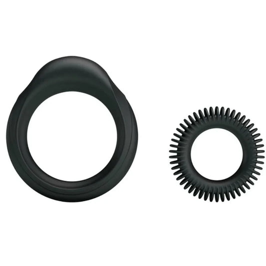 BAILE - KIT 2 ANILLOS SILICONA RING MANHOOD - Nuvica