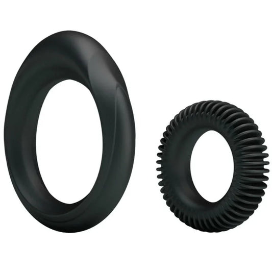 BAILE - KIT 2 ANILLOS SILICONA RING MANHOOD - Nuvica