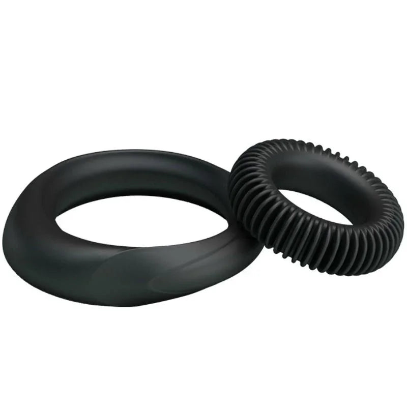 BAILE - KIT 2 ANILLOS SILICONA RING MANHOOD - Nuvica