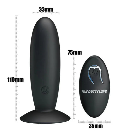 PRETTY LOVE - PLUG ANAL RECARGABLE CON VIBRACIÓN Y MANDO - Nuvica