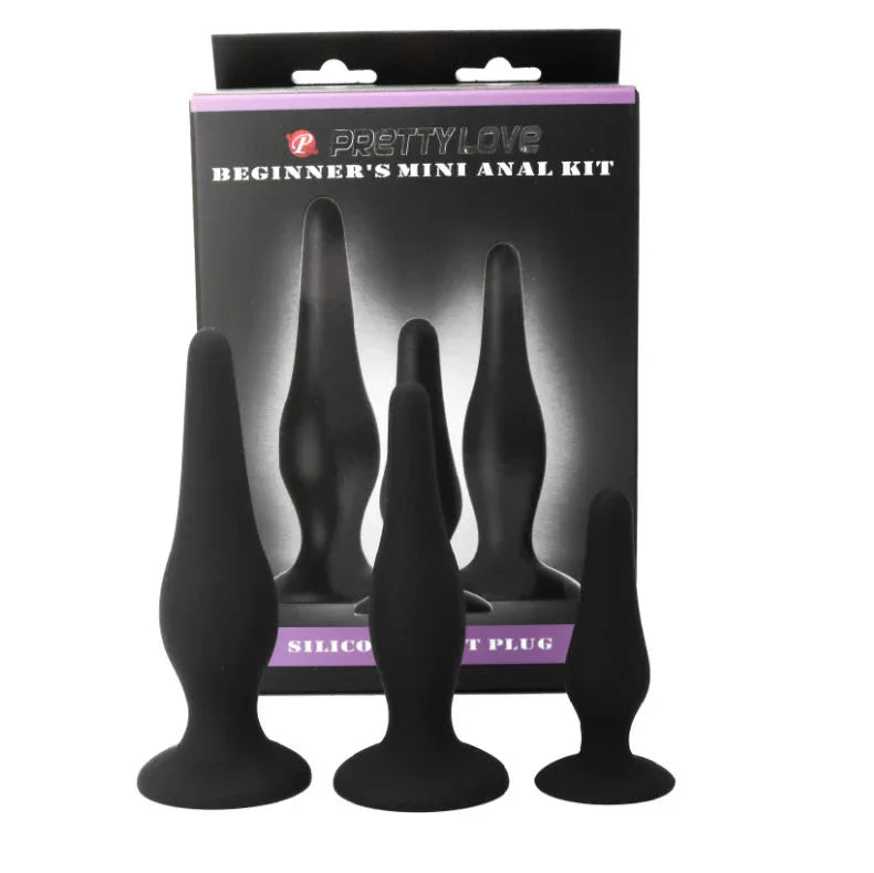 PRETTY LOVE - KIT INICIACION ANAL PLUGS SILICONA - Nuvica