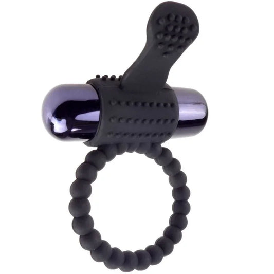 FANTASY C-RINGZ - ANILLO VIBRADOR DE SILICONA NEGRO - Nuvica