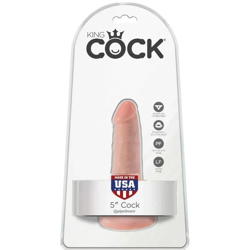 KING COCK - PENE REALÍSTICO 14 CM COLOR NATURAL - Nuvica