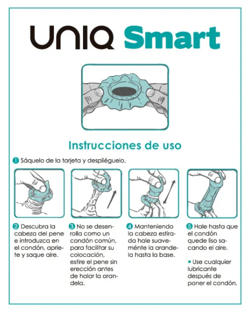 UNIQ - SMART PRESERVATIVOS PRE-ERECCIÓN SIN LATEX 3 UNIDADES - Nuvica