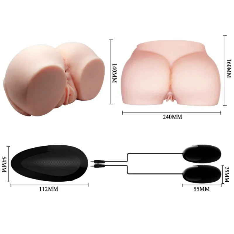 CRAZY BULL - VAGINA Y ANO REALÍSTICOS CON VIBRACIÓN - Nuvica