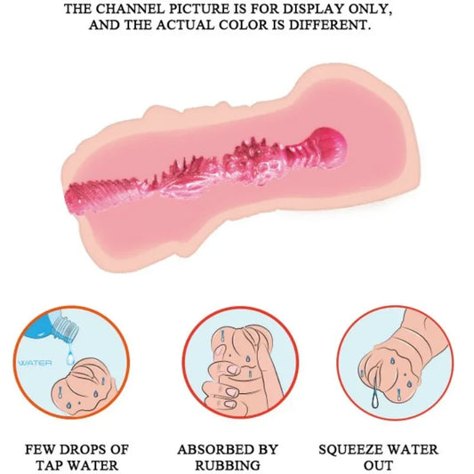 CRAZY BULL - MASTURBADOR WATER SKIN VAGINA CON BALAS VIBRADORAS - Nuvica