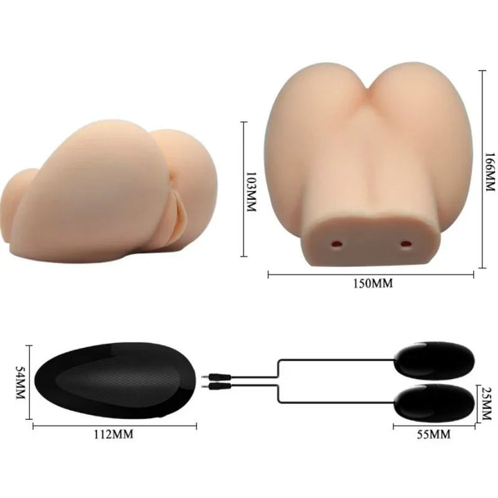 CRAZY BULL - VAGINA Y ANO REALÍSTICOS CON VIBRACIÓN POSICIÓN 6 - Nuvica