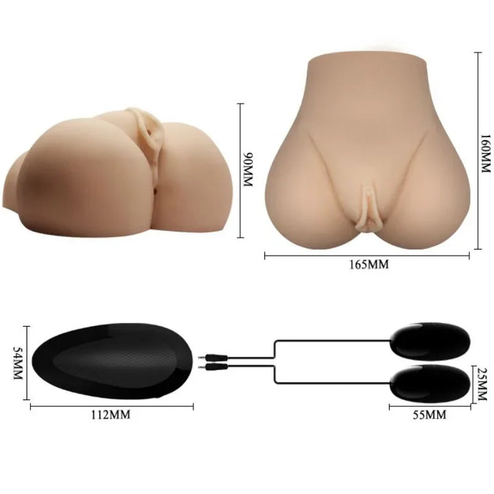 CRAZY BULL - VAGINA Y ANO REALÍSTICOS CON VIBRACIÓN POSICIÓN 7 - Nuvica