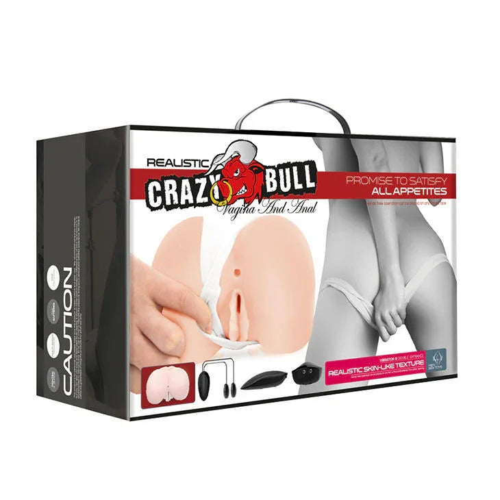 CRAZY BULL - VAGINA Y ANO REALÍSTICOS CON VIBRACIÓN POSICIÓN 8 - Nuvica