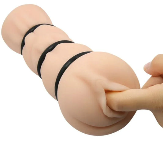 CRAZY BULL - VAGINA MASTURBADOR CON ANILLOS - Nuvica