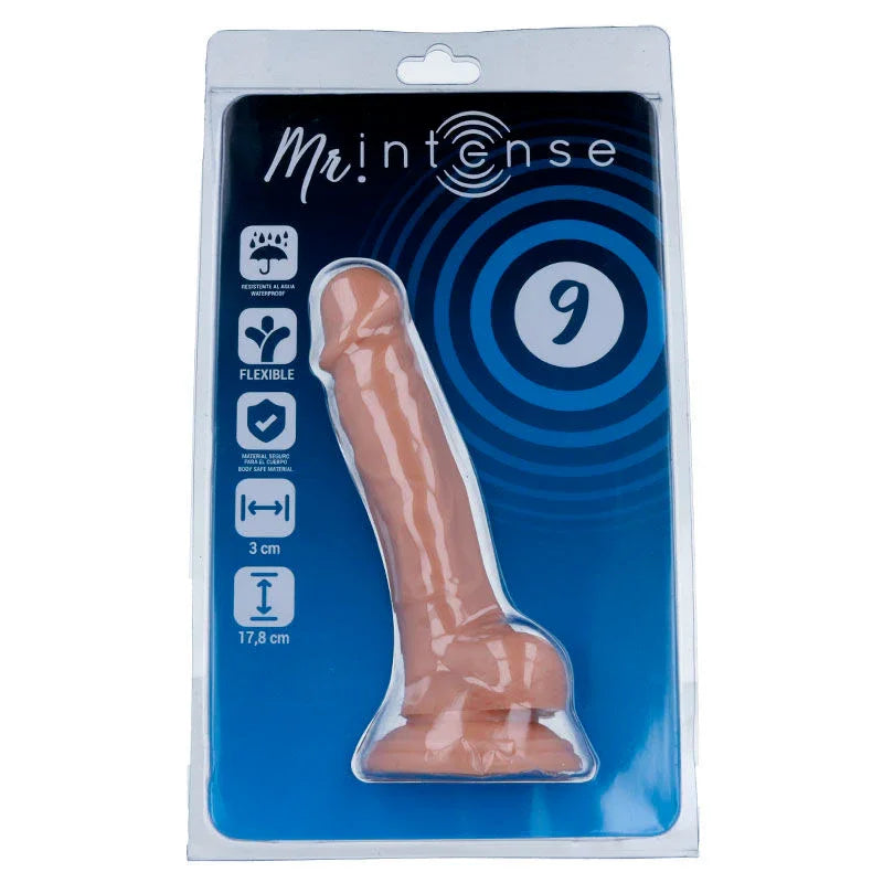 MR INTENSE - 9 PENE REALÍSTICO 17.8 CM -O- 3 CM - Nuvica