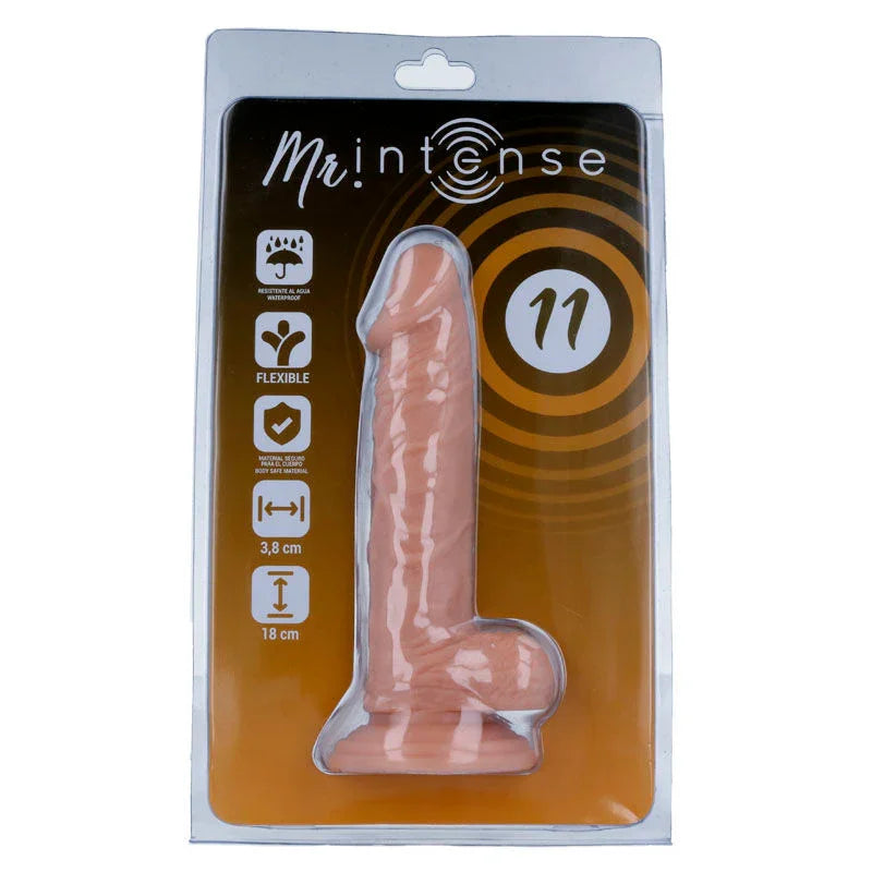 MR INTENSE - 11 PENE REALÍSTICO 18 CM -O- 3.8 CM - Nuvica