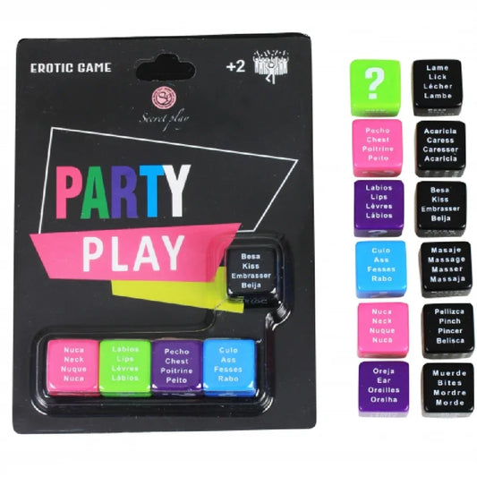 SECRETPLAY - JUEGO PARTY PLAY 5 DADOS (ES/PT/EN/FR) - Nuvica