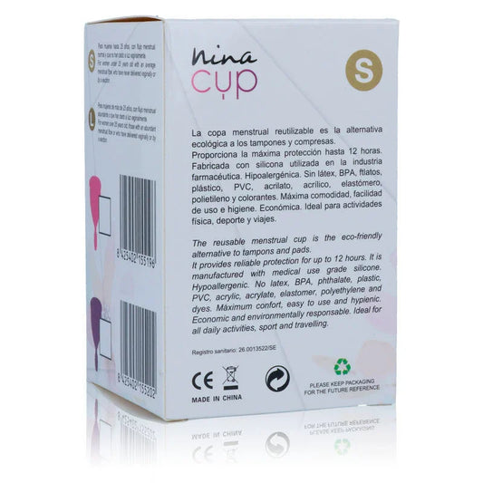 NINA KIKÍ - COPA MENSTRUAL ROSA - TALLA S - Nuvica