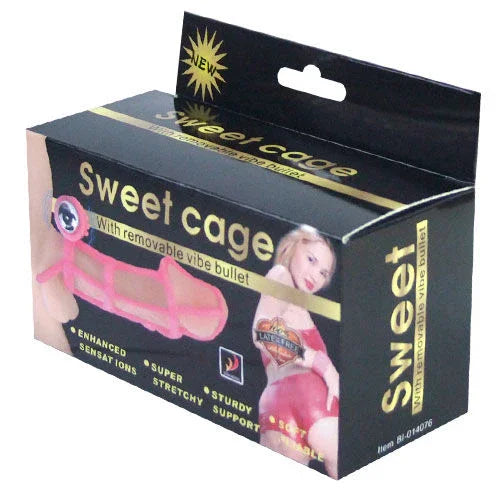 BAILE - SWEET 10 RITMOS FUNDA Y ANILLO SILICONA PARA EL PENE ROSA - Nuvica
