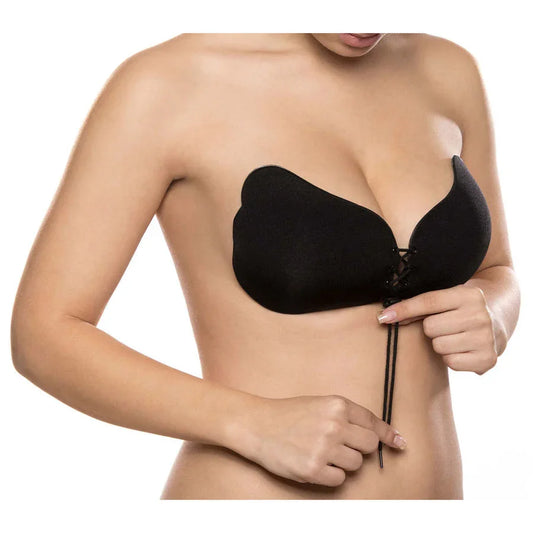 BYE-BRA - LACE-IT REALZADOR PUSH-UP NEGRO COPA D - Nuvica