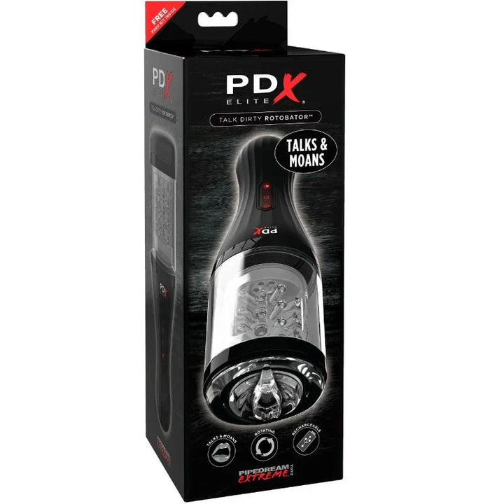 PDX ELITE - MASTURBADOR CON SONIDO TALK DIRTY ROTOBATOR - Nuvica