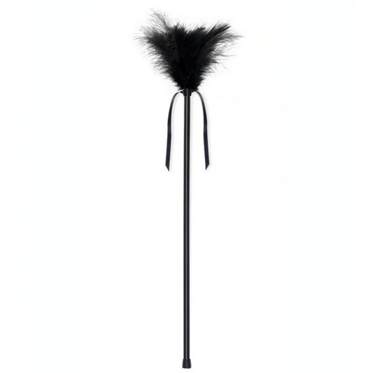 SECRETPLAY - PLUMERO PLUMAS NEGRO 40 CM - Nuvica