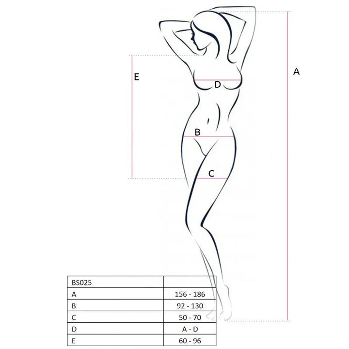 PASSION - WOMAN BS025 BODYSTOCKING ESTILO VESTIDO BLANCO TALLA ÚNICA - Nuvica
