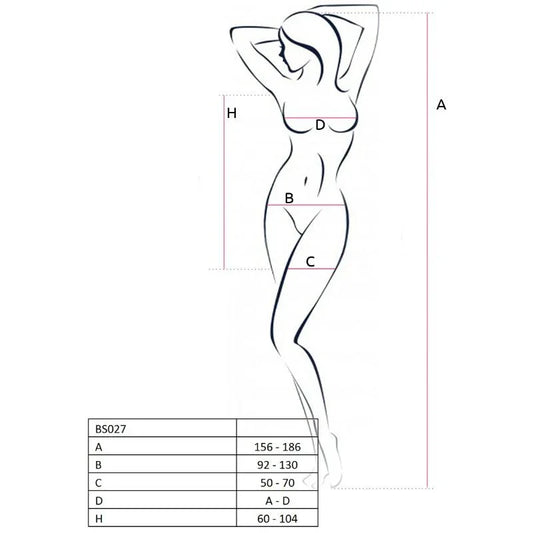 PASSION - WOMAN BS027 BODYSTOCKING ESTILO VESTIDO ROJO TALLA ÚNICA - Nuvica