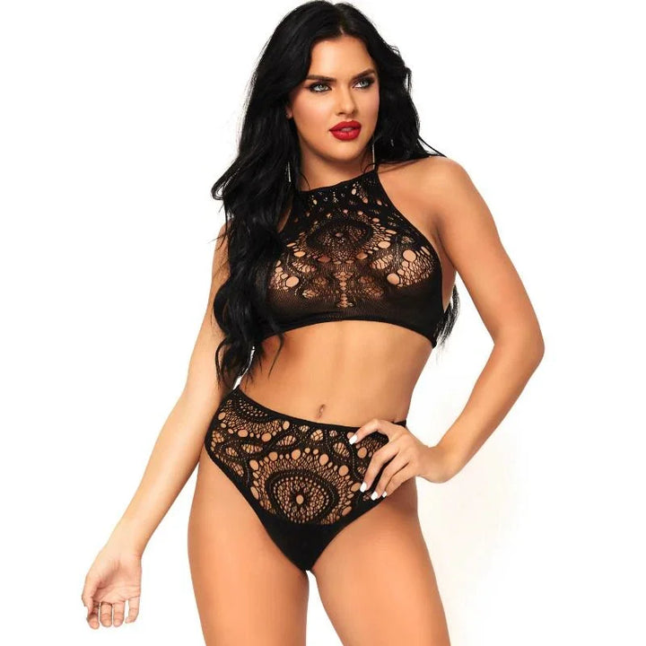 LEG AVENUE - SET 2 PIEZAS TOP Y PANTIES M/L - Nuvica