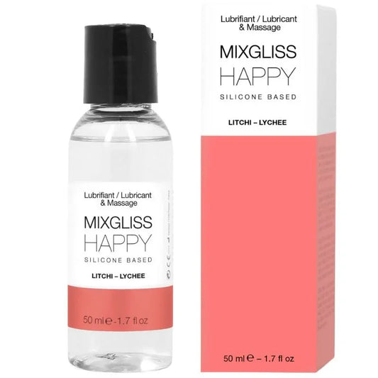 MIXGLISS - HAPPY LUBRICANTE SILICONA LITCHI 50 ML - Nuvica