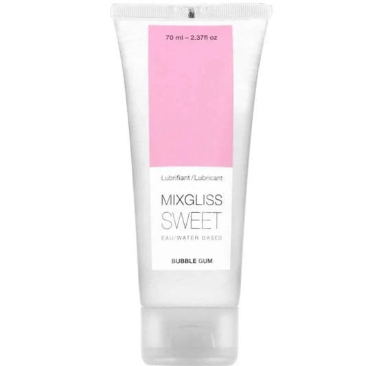 MIXGLISS - LUBRICANTE BASE AGUA SABOR A CHICLE 70 ML - Nuvica