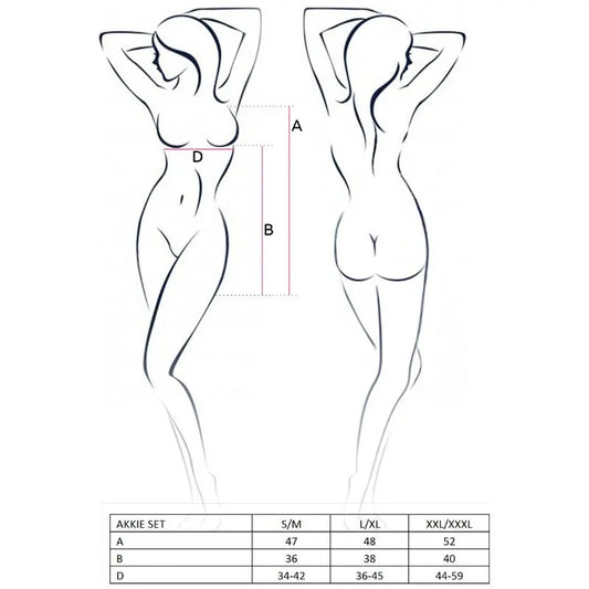 PASSION - WOMAN AKKIE SET DISFRAZ ENFERMERA S/M - Nuvica